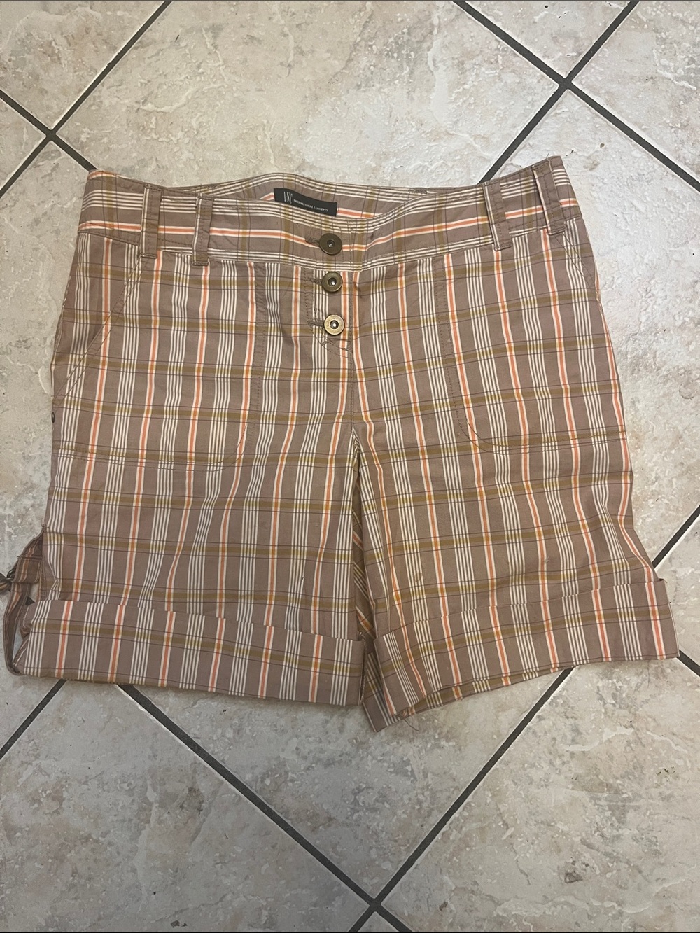 INC Orange/brown Shorts 4
